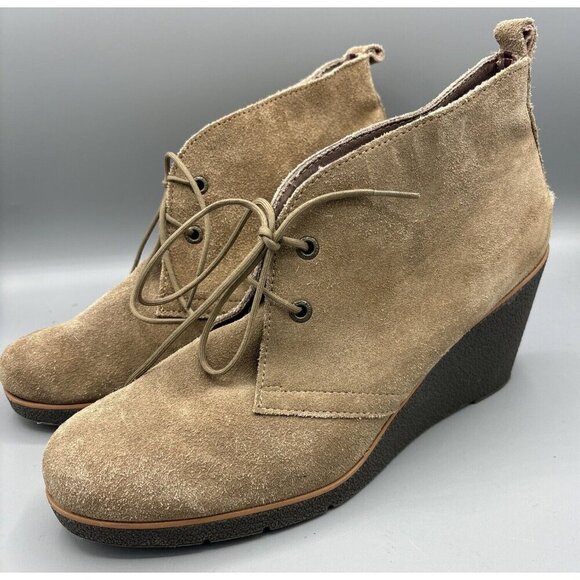 Sperry Harlow Suede Leather Chukka Wedge‎ Ankle Boots Womens 11 M - Picture 1 of 8